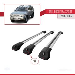 Opel Frontera Sport 1999-2004 Arası ile uyumlu ACE-1 Ara Atkı Tavan Barı GRİ 3 ADET BAR