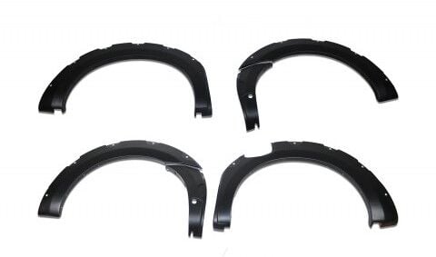 FORD RANGER WILDTRUCK 2019 Set 7 Parça Çamurluk Kaplama 9203 Siyah Mat Asa Kum Desen Vidalı