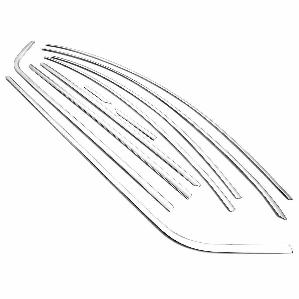 Skoda Uyumlu Octavia A7 2013-2019 Cam Çerçevesi Paslanmaz Çelik