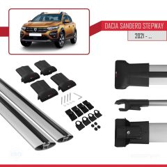 Dacia Sandero STEPWAY 2021 FLY Model Ara Atkı Tavan Barı GRİ