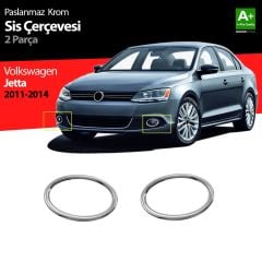 Volkswagen Jetta Uyumlu Krom Sis Farı Çerçevesi 2 Parça 2011-2014