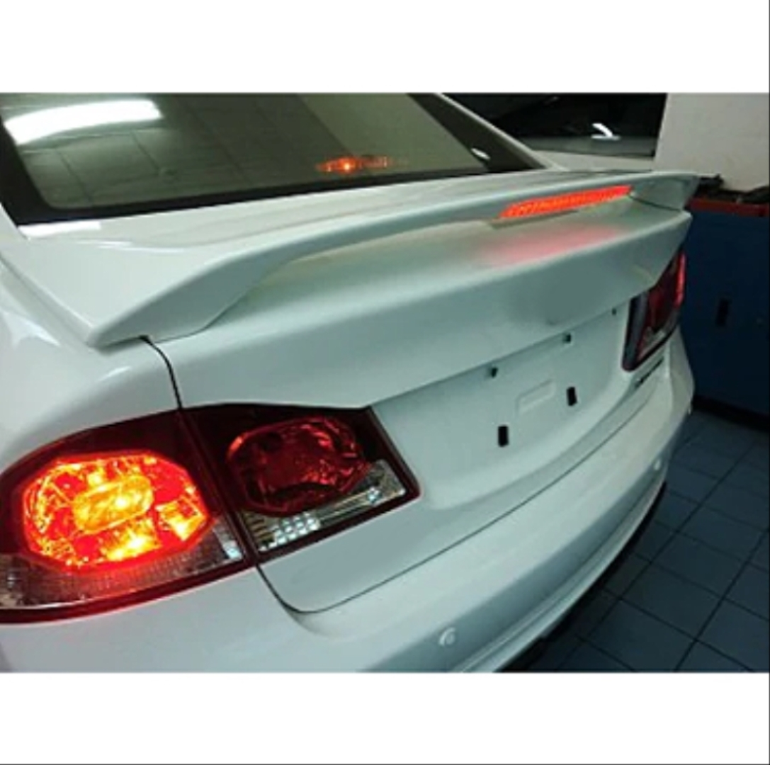 Honda Civic Uyumlu Fd6 2006-2012 Işıklı Spoiler (Boyasız)
