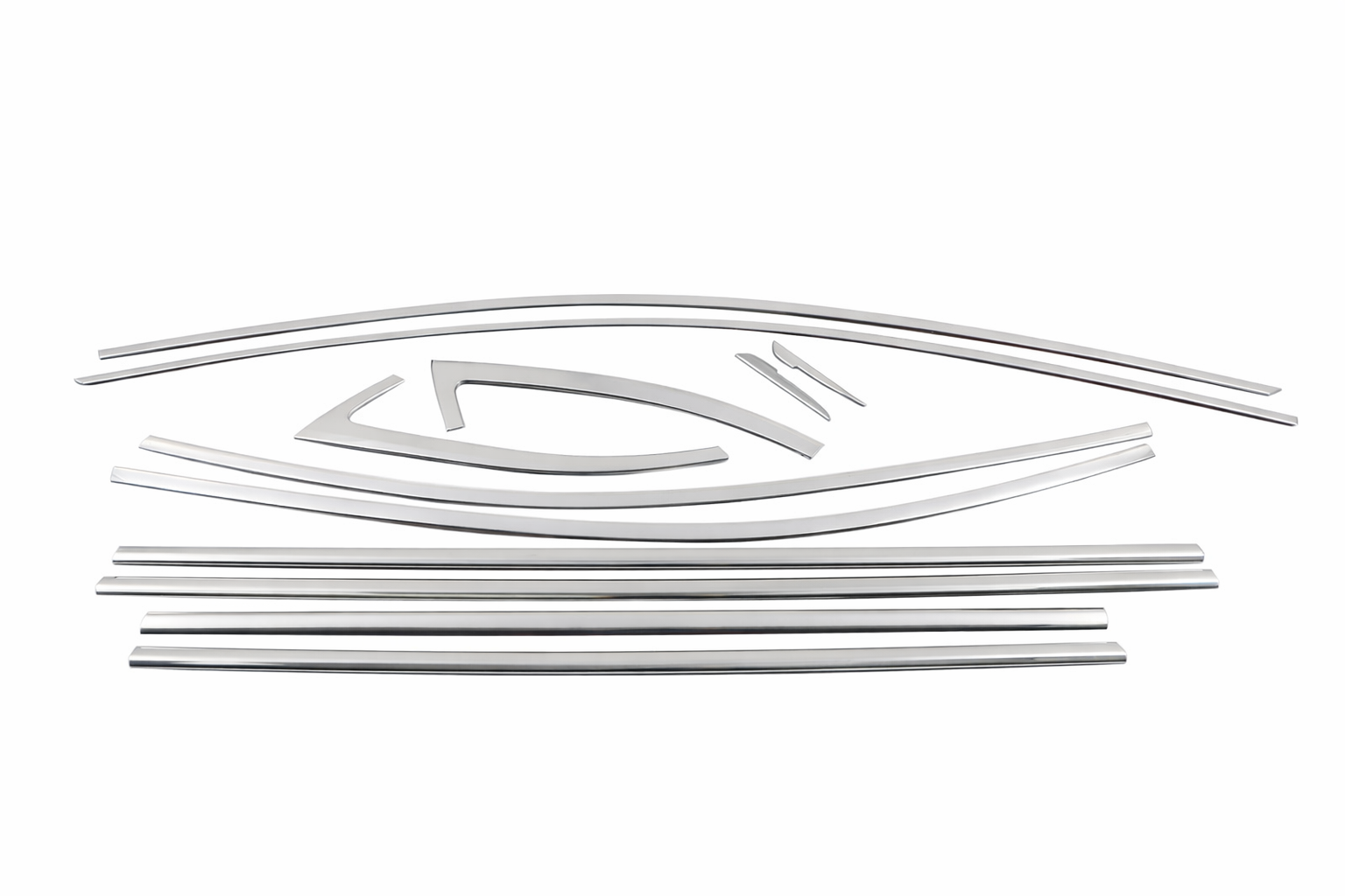 Skoda Uyumlu Super-B 2015-2022 12 Parça Cam Çerçevesi