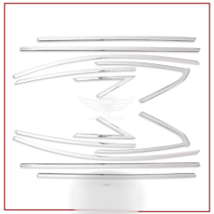 Ford Focus Uyumlu 3 Sedan Cam Çerçevesi 2011-2018 Paslanmaz Çelik Parça