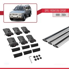 Opel Frontera Sport 1999-2004 Arası ile Uyumlu FLY Model Ara Atkı Tavan Barı GRİ 3 ADET BAR
