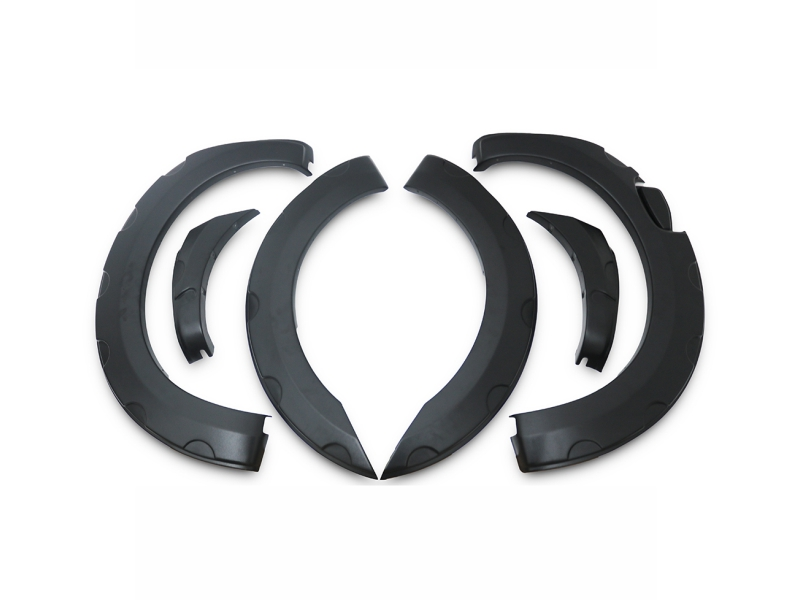 FORD RANGER XLT 2019 Set 7 Parça Çamurluk Kaplama 9203 Siyah Mat Asa Kum Desen Vidasız