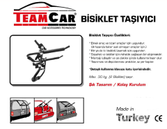 Bisiklet Taşıyıcı Bagajı 2 Bisiklet Kapasiteli