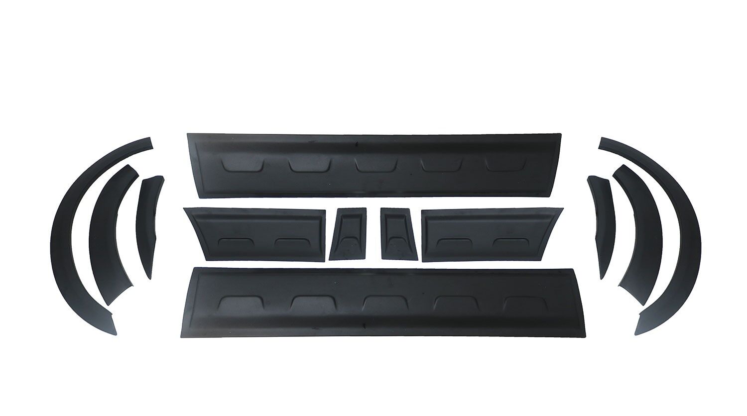 FORD TRANSIT 2002 Set 12 Parça Çamurluk Kaplama Siyah Mat Asa Kum Desen Kısa Şase