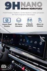 S-Dizayn Ford Puma 9H Nano Multimedya Ekran Koruyucu 12 İnç Mat 2024-2025 A+ Kalite