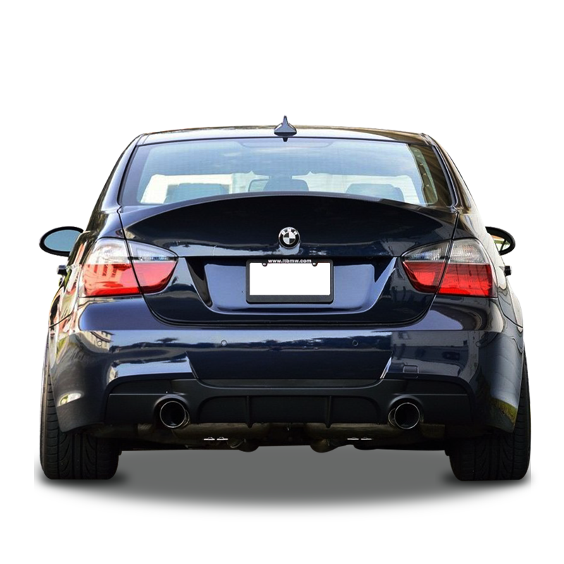 Bmw 3 Uyumlu Serisi E90 2006 - 2012 M Performance Arka Tampon Eki - Difüzör (Plastik)