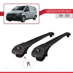 Mercedes Metris (W447) 2014 ve Sonrası ile uyumlu ACE-1 Ara Atkı Tavan Barı SİYAH