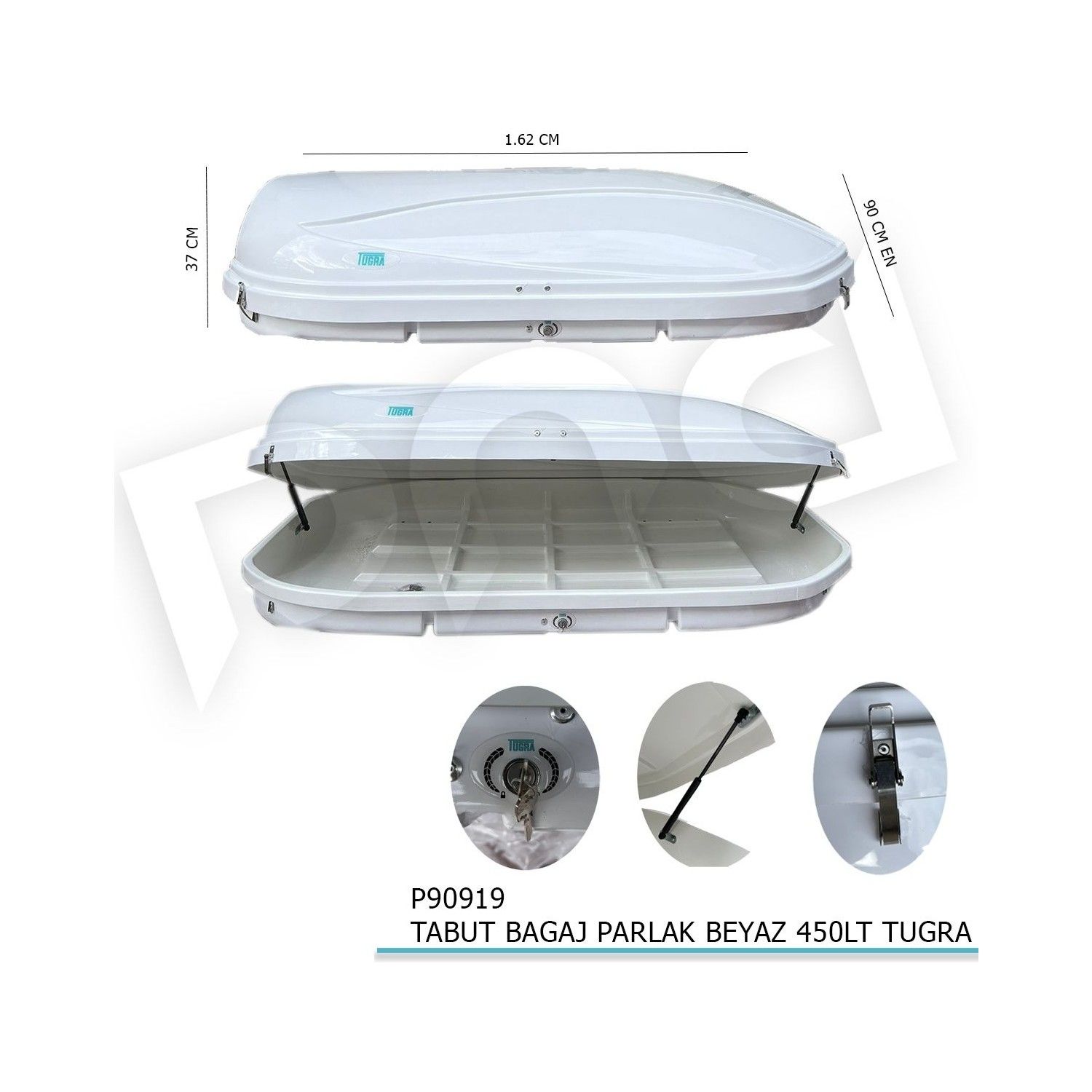 Tabut PortBagaj 450 Litre Beyaz Renk