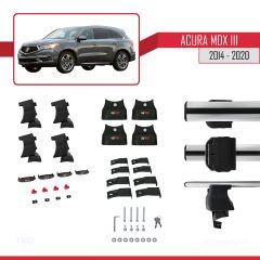 Acura MDX III (YD3) 2014-2020 Arası ile uyumlu ACE-4 Ara Atkı Tavan Barı GRİ