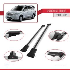 Ssangyong Rodius 2004-2012 Arası ile uyumlu FLY Model Ara Atkı Tavan Barı GRİ