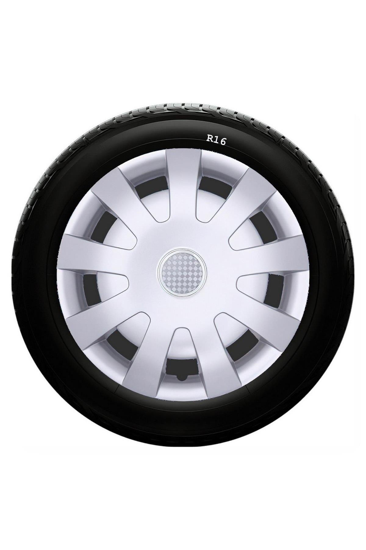 Citroen Uyumlu 16 Inç Kırılmaz SKS Jant Kapağı 1 Takım 4 Adet No:405