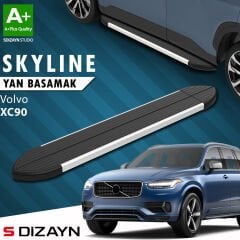 S-Dizayn Volvo XC90 2 Skyline Aluminyum Yan Basamak 193 Cm 2015-2019 A+ Kalite
