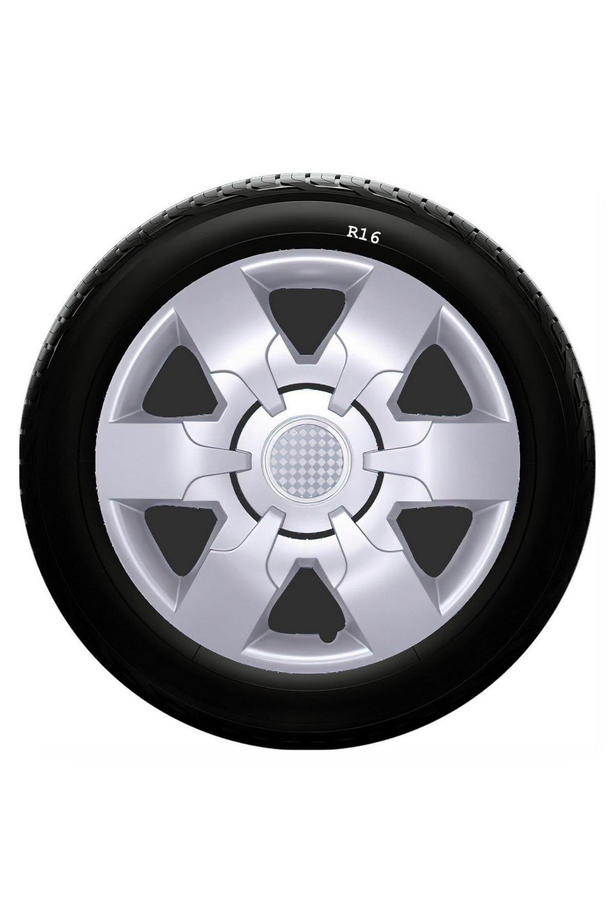 Citroen Uyumlu 16 Inç Kırılmaz SKS Jant Kapağı 1 Takım 4 Adet No:413