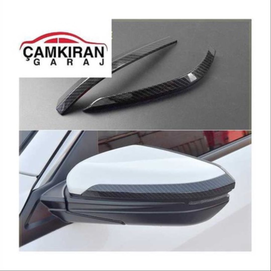 Honda Civic Uyumlu Fc5 2016-2020 Ayna Çıtası Karbon