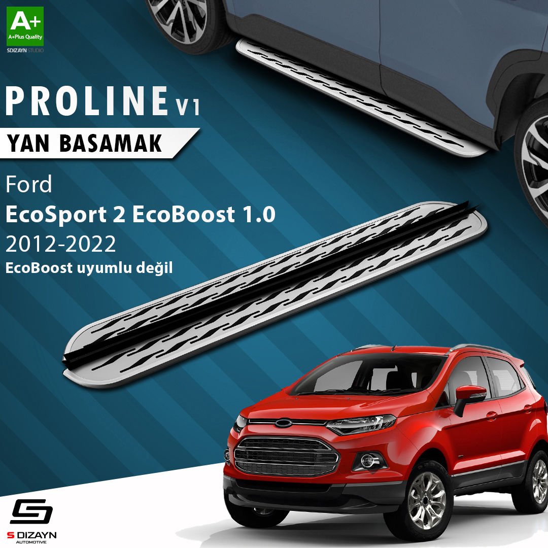 S-Dizayn Ford EcoSport 2 OEM Still Pro V2 Aluminyum Yan Basamak 173 Cm 2018-2022