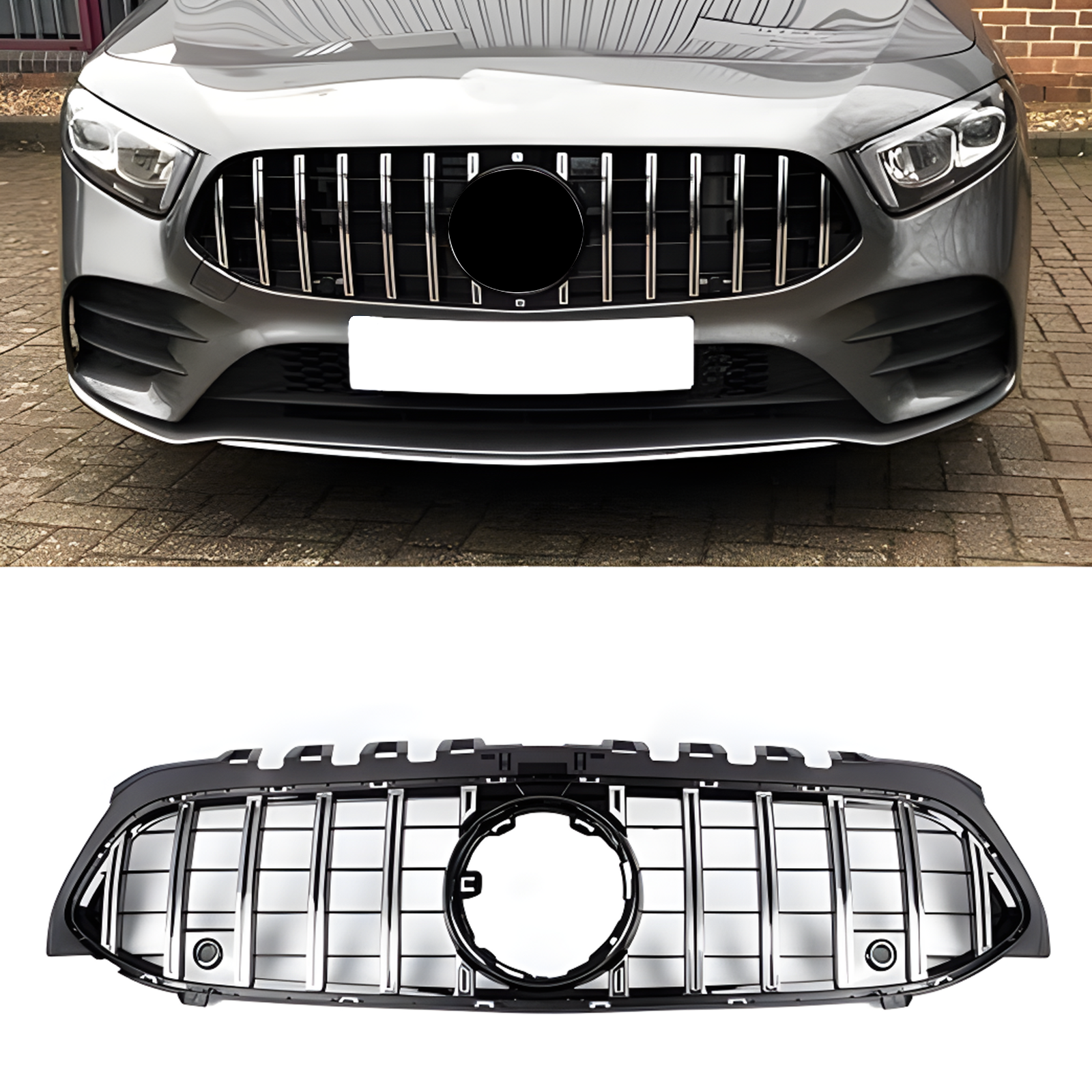 S-Dizayn Mercedes A-Class W177 Ön Panjur Krom GTR Model 2019 Üzeri