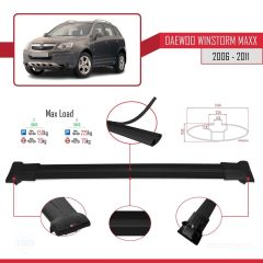 rm MaXX 2006-2011 Arası ile Uyumlu FLY Model Ara Atkı Tavan Barı SİYAH