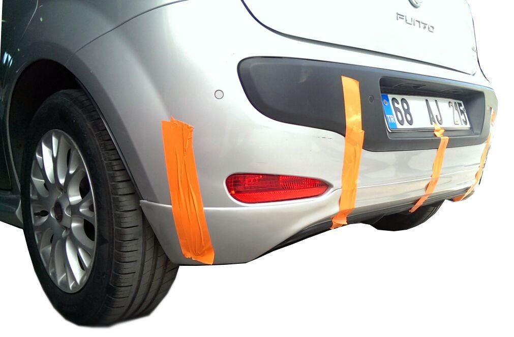 Fiat Punto Uyumlu Evo (2010 Sonrası) Arka Tampon Eki - Difüzör (Plastik)