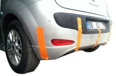 Fiat Punto Uyumlu Evo (2010 Sonrası) Arka Tampon Eki - Difüzör (Plastik)