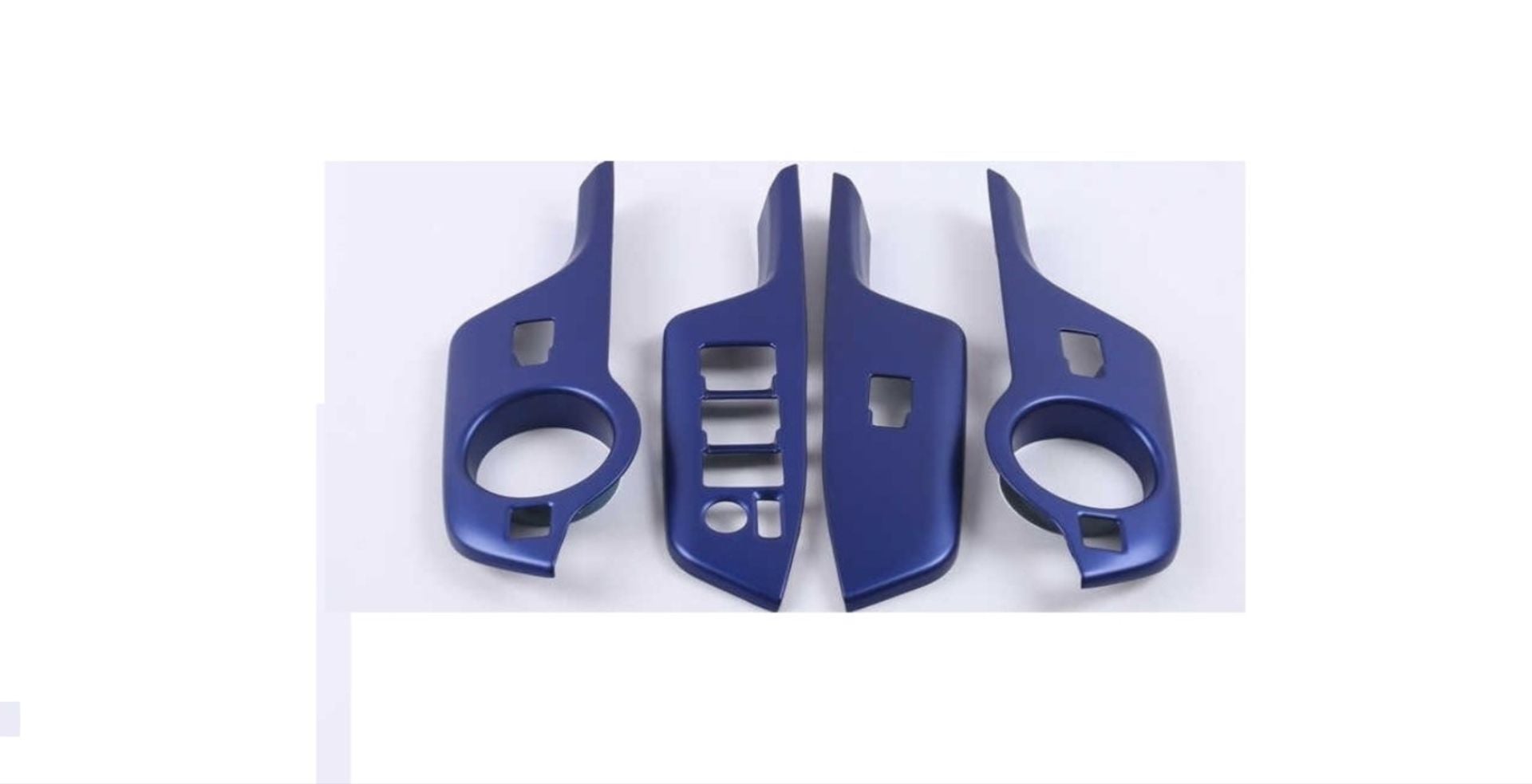 Toyota C-Hr Uyumlu 2016-2019 Kapı Kolçak Kaplama Mavi (Elektrikli Ayna Düğmeli Model)