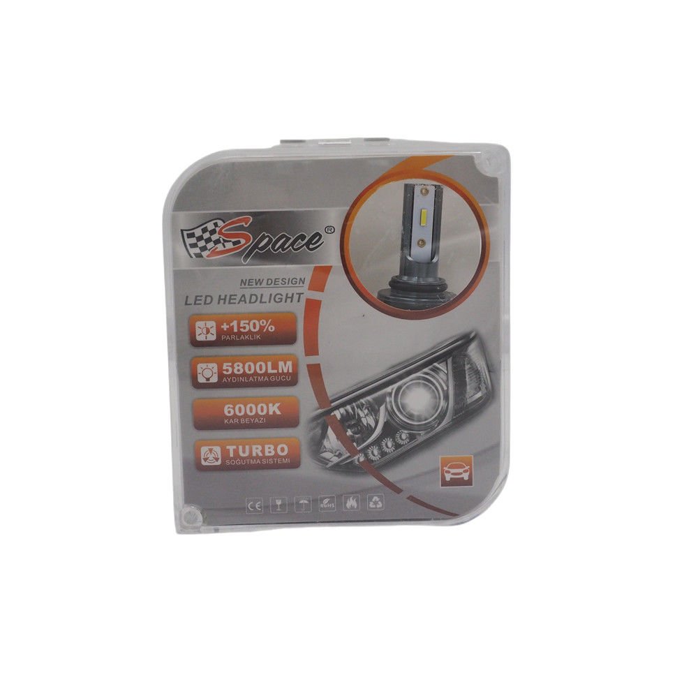 Led Far Ampulü 6000K 9800Lm 12V 9005 / Laam915