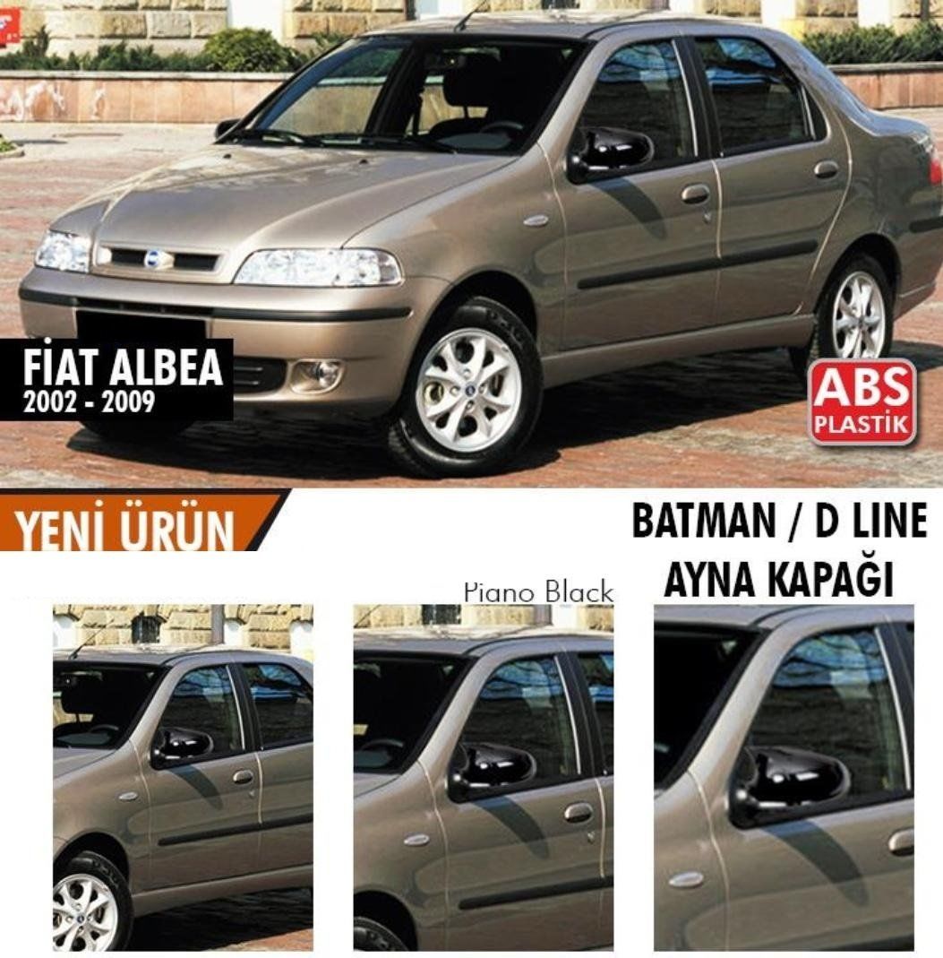 Fiat Albea Uyumlu (2002-2009) Batman Yarasa Ayna Kapağı (Makyajsız Kasa)