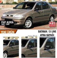 Fiat Albea Uyumlu (2002-2009) Batman Yarasa Ayna Kapağı (Makyajsız Kasa)