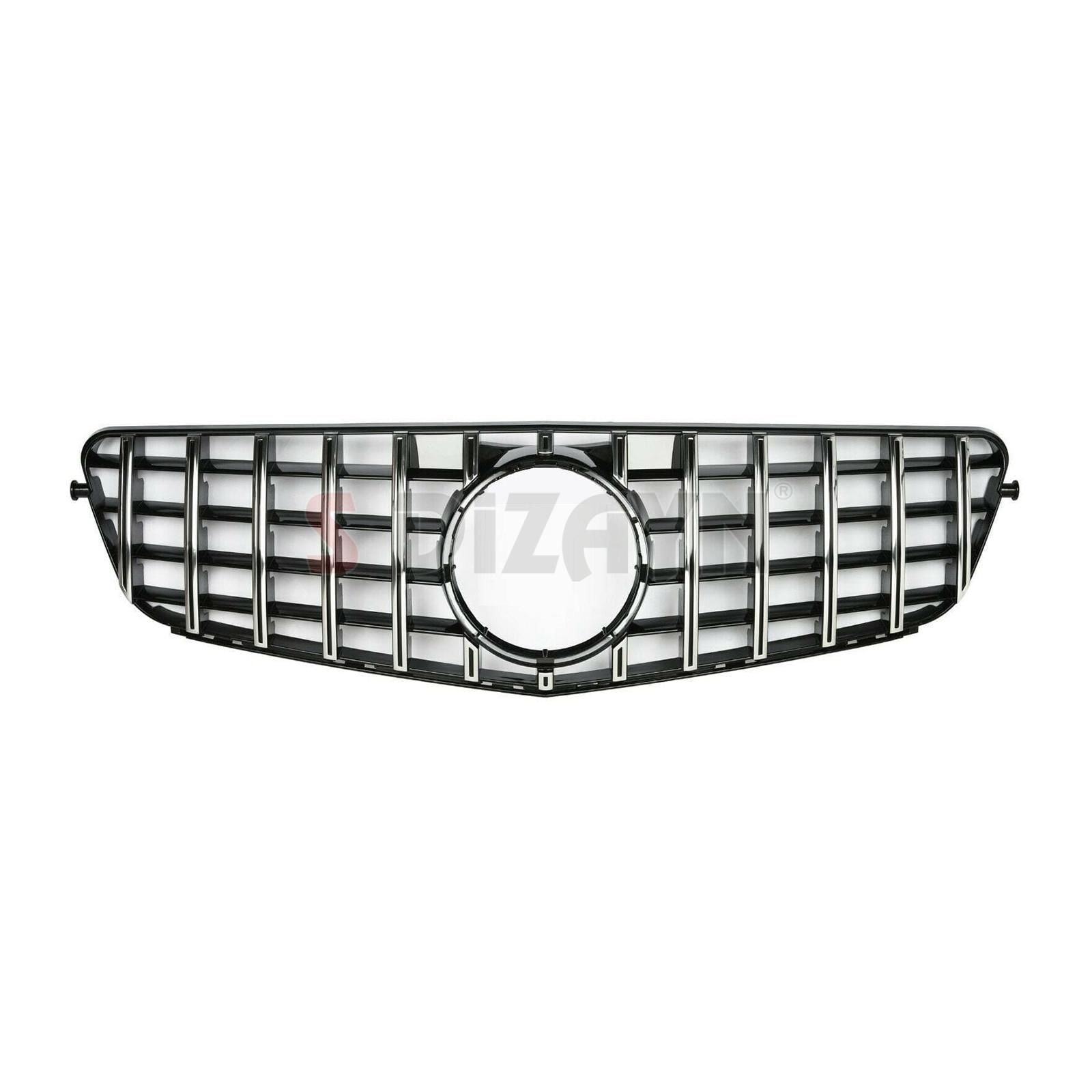 S-Dizayn Mercedes C-ClassW204 Ön Panjur Parlak Siyah Çerçeveli Krom AMG Model 2007-2014