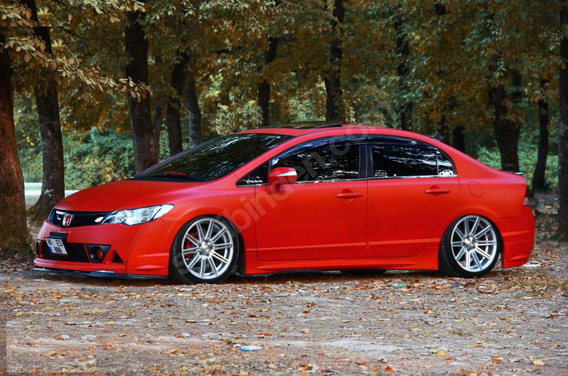 Honda Civic Uyumlu Fd6 Yan Marşpiyel (VAKUM) Beyaz Boyalıdır