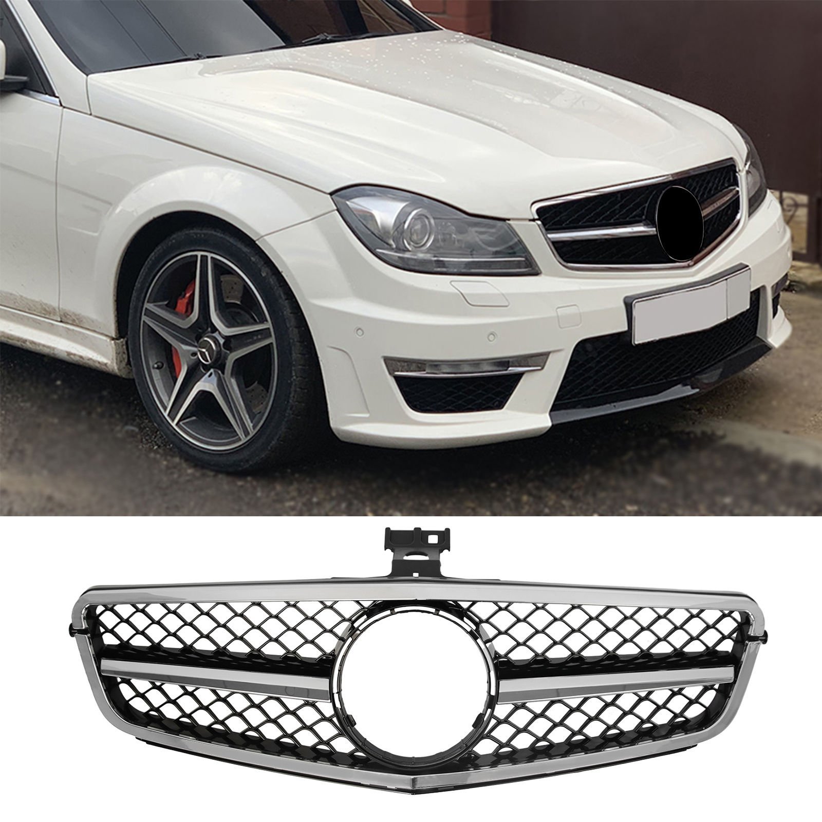 S-Dizayn Mercedes C-Class W204 Ön Panjur Krom AMG Model 2007-2014