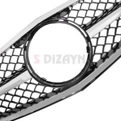S-Dizayn Mercedes C-Class W204 Ön Panjur Krom AMG Model 2007-2014