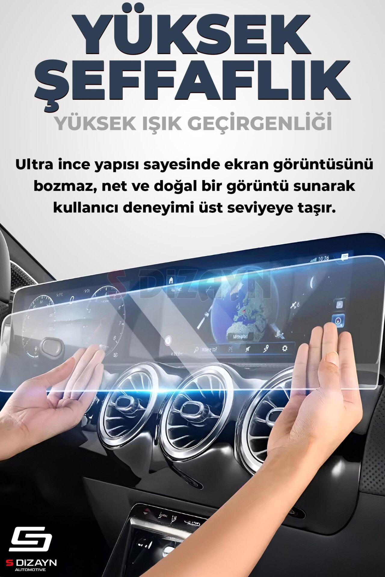 S-Dizayn BMW iX3 Serisi 12.3 İnç 9H Nano Multimedya Ekran Koruyucu (MAT) 2022-2023 A+ Kalite