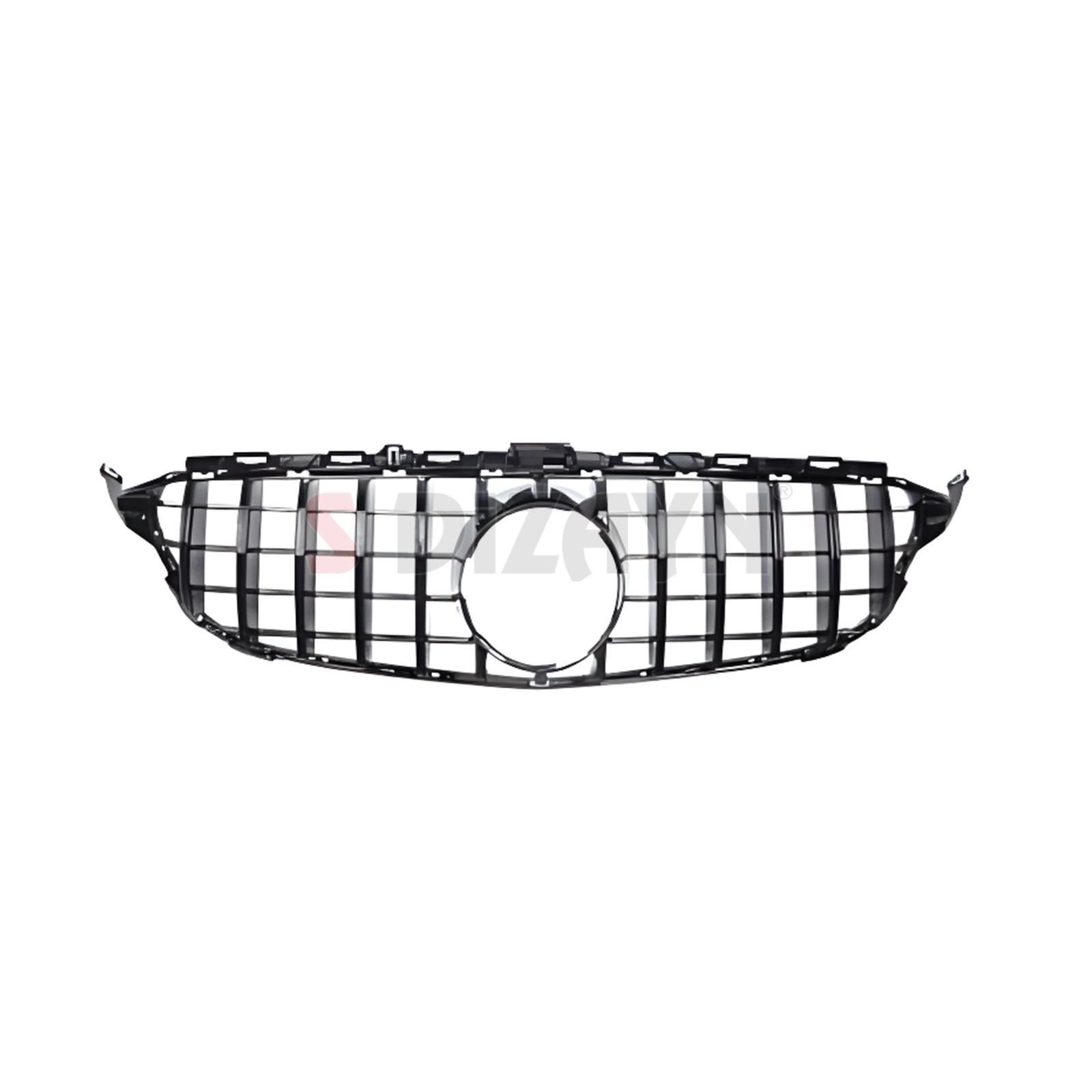 S-Dizayn Mercedes C-Class W205 Ön Panjur Parlak Siyah Piano Black GTR Model 2015-2018