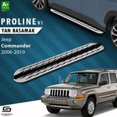 S-Dizayn Jeep Commander OEM Still Pro V2 Aluminyum Yan Basamak 173 Cm 2006-2010