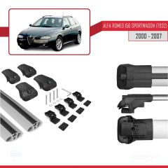 Alfa Romeo 156 Sportwagon (T932) 2000-2007 Arası ile uyumlu ACE-1 Ara Atkı Tavan Barı GRİ
