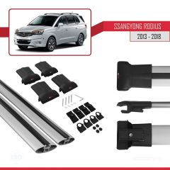 Ssangyong Rodius 2013-2018 Arası ile uyumlu FLY Model Ara Atkı Tavan Barı GRİ