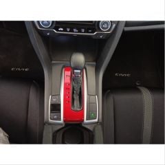Honda Civic Uyumlu Fc5 2016-2020 Otomatik Vites Kaplama- Kırmızı P-R-N-D-S-L