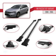 Volkswagen Passat (B7) VARIANT 2010-2015 Arası ile uyumlu FLY Model Ara Atkı Tavan Barı GRİ
