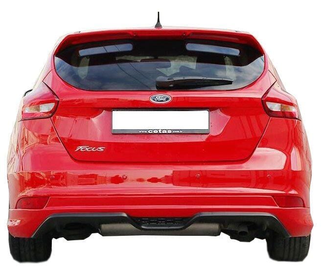 Ford Focus Uyumlu 3 Hatchback Makyajlı (2015-2018) Arka Tampon Eki - Difüzör (Plastik)