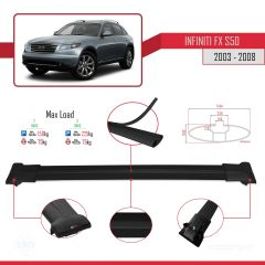 (S50) 2003-2008 Arası ile uyumlu FLY Model Ara Atkı Tavan Barı SİYAH