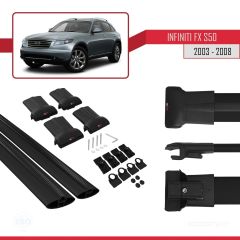 (S50) 2003-2008 Arası ile uyumlu FLY Model Ara Atkı Tavan Barı SİYAH