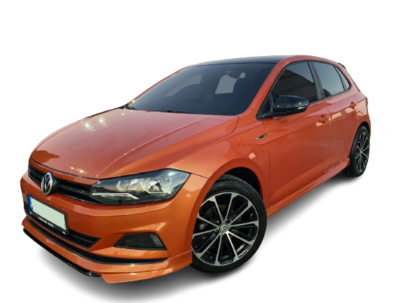 Volkswagen Polo Uyumlu (2018 - 2020) Aero Style Marşpiyel Seti (VAKUM) Parlak Siyah Boyalıdır