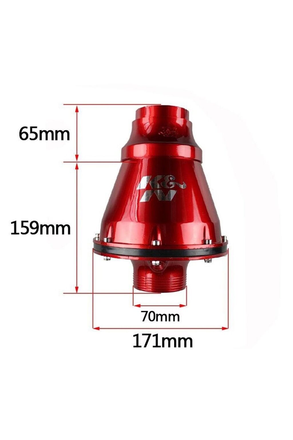 Hava Filtresi 70Mm Kırmızı Renk Apollo / Dahı79