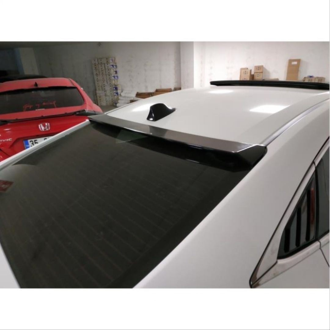 Honda Civic Uyumlu Fc5 2016-2020 Spoiler Cam Üstü Düz