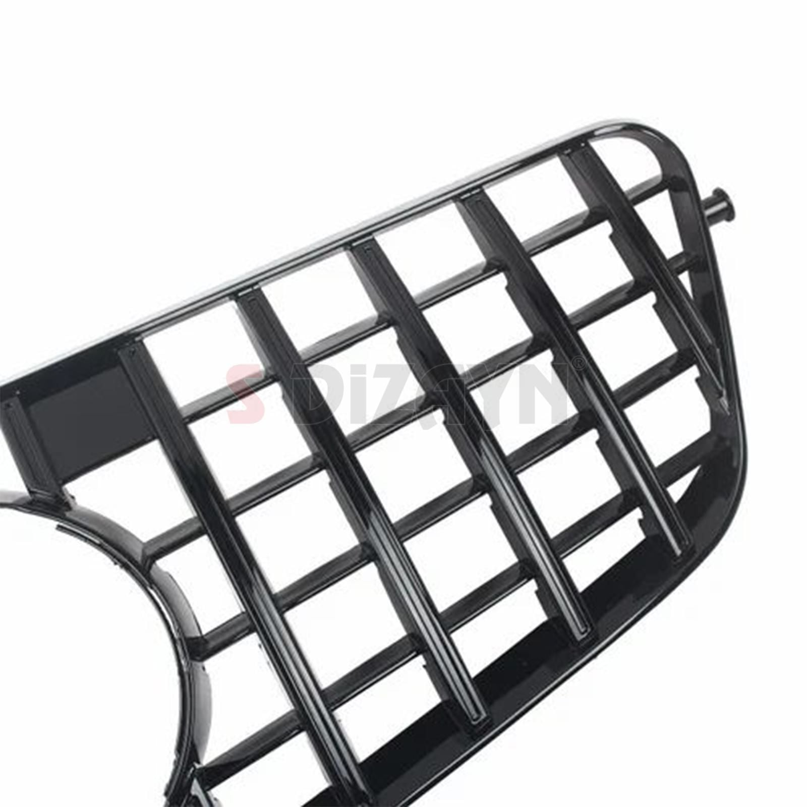 S-Dizayn Mercedes E-Class W212 Ön Panjur Parlak Siyah Piano Black GTR Model 2009-2013