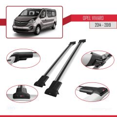 Opel Vivaro 2014-2019 Arası ile uyumlu FLY Model Ara Atkı Tavan Barı GRİ